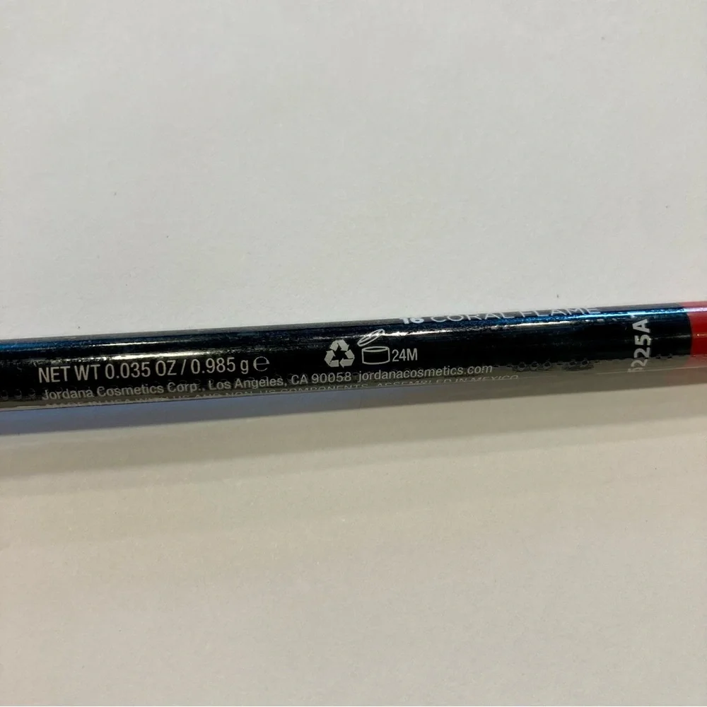 Jordana Lipliner Lip Liner Pencil #16 “Coral Flame” NOS SEALED